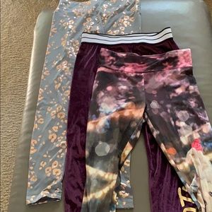 3 pairs of Justice leggings